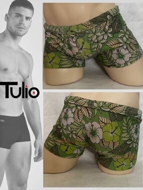 Tulio Square Cut Swimsuit Large runs small 34-40" waist Gently worn